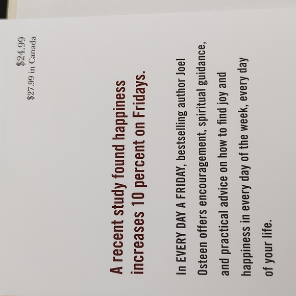 📔2 HARDBACK JOEL OSTEEN BOOKS - Every Day A Friday & Think Better Live Better📔 - Picture 3 of 11